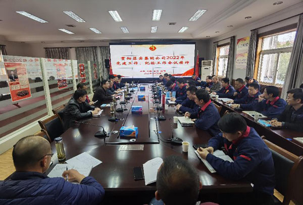 公司召開會議傳達(dá)集團(tuán)公司黨建工作、紀(jì)檢工作會議精神